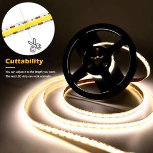 Nouvelle arrivée 320LED bande lumineuse flexible COB adressable USB bande lumineuse intelligente pour décoration murale/plafond DC5V uniforme 8mm PCB - Product Image 4