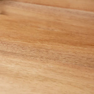 Mesa de comedor de diseño contemporáneo con patas de vidrio y tablero de madera de acacia maciza con acabado natural y borde natural, calidad de exportación para el hogar y la cocina. - Product Image 6