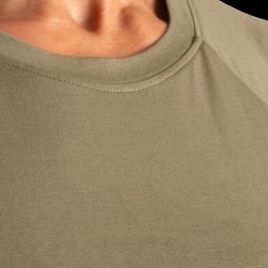 Women Ribbed Crop Tank <b>Top</b> Breathable Short Sleeve Gym Workout Fitness Yoga <b>Top</b> Activewear Fashion Wholesale OEM ODM - Product Image 5