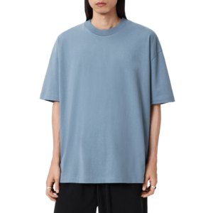 T-shirt en coton uni pour homme, coupe classique, manches courtes, col rond, design décontracté, tricoté, toile 300g, anti-rétrécissement, ROLEIN - Product Image 6