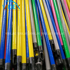 ไม้กวาดไม้ถูพื้นไม้ยูคาลิปตัสด้ามไม้กวาดเคลือบพีวีซีสีสันสดใส - Product Image 4