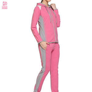 Conjuntos Deportivos de Fibra de Bambú para Mujer, Invierno, Casuales, Sólidos, con Capucha, Transpirables, de Secado Rápido, Manga Larga, Precios Económicos al por Mayor - Product Image 2
