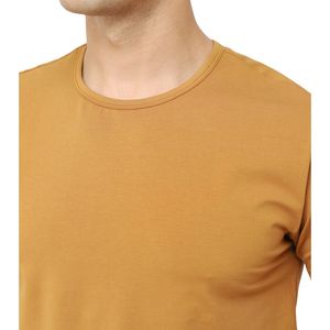 เสื้อยืดคอกลมสีพื้นสำหรับผู้ชาย แขนสั้น สวมใส่สบาย แฟชั่นเรียบง่าย เหมาะสำหรับฤดูร้อน - Product Image 5