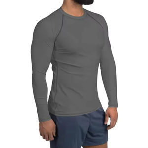 T-shirt de sport pour homme de haute qualité, coupe ajustée, design de logo personnalisé, polyester, entraînement fitness, vêtements de sport, commande en gros - Product Image 6