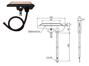 DH5883K TRO-REEL HS (ชนิดไม่ใช้แรงดึง) ตัวเก็บสาย (อะไหล่ทดแทน) ไม่ใช้มาตรฐาน UL - Product Image 1