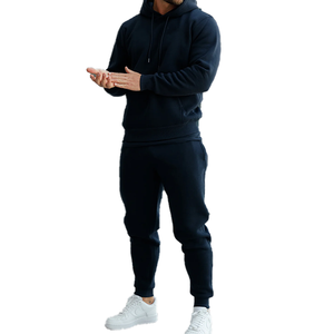 Conjunto Deportivo Unisex de Invierno en Algodón Ecológico, Resistente al Viento, Tallas Grandes, Ligero y Transpirable, Pantalones y Sudadera de Primera Calidad - Product Image 2