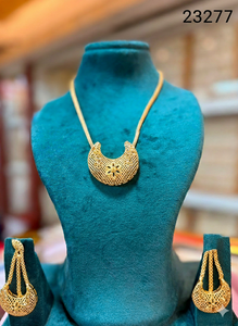 Meilleures ventes 2024 : Ensemble collier et boucles d'oreilles tendance pour femme, style africain inspiré de l'Inde, en alliage plaqué or/argent avec cristaux/strass - Product Image 4