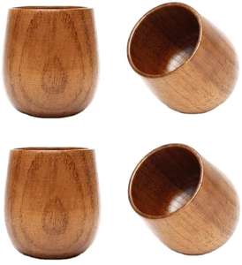 Tasse en bois naturel, faite à la main, pour café et thé, écologique, fournisseur en gros, exportateur d'articles de cuisine - Product Image 1