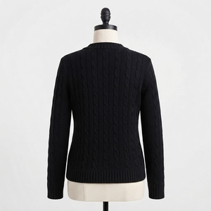 Nuevo Cárdigan Griego Personalizado 2026, Suéter Negro de Punto Trenzado para Mujer, con Botones, Contraste de Color, para Todas las Temporadas, Letras Personalizadas - Product Image 5