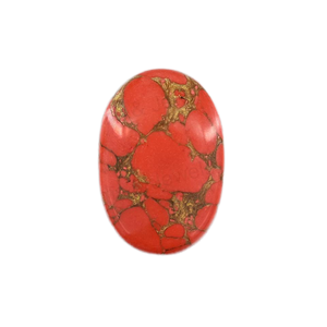 Alta calidad Mohave cobre rojo turquesa 6x8mm a 20x30mm forma ovalada parte posterior plana calibrado cabujón de piedras preciosas sueltas para joyería - Product Image 1