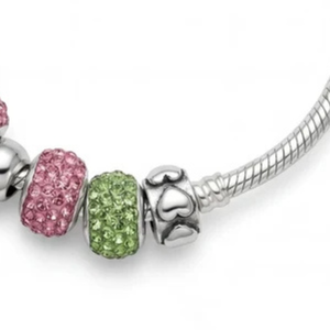   Bracelet élégant pour femme 2026 Boule Skyline Fireball, bijoux perlés en cristal vert, bracelet de charme pour sororité, tendance - Product Image 4