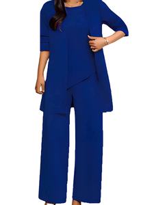 สูทแฟชั่นขนาดใหญ่พิเศษของผู้หญิงชุด3ชิ้นเข้ารูปกว้างเข้ารูปสไตล์ใหม่สำหรับ2025ฤดูใบไม้ร่วงฤดูหนาว - Product Image 2