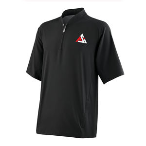 Chaqueta de béisbol de manga corta con cuello alto y cremallera, transpirable, con logo personalizado, para equipos deportivos de bateo, para hombre. - Product Image 1