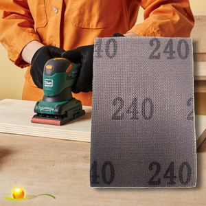 240แผ่นทรายตาข่ายกันน้ำปราศจากฝุ่นกรวดขนาด75x100มม. พร้อมห่วงตะขอสำหรับขัดกระดาษทรายรับประกัน3ปีสีปรับแต่งได้ - Product Image 1