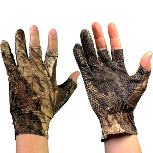 Gants de pêche respirants en tissu extensible, protection solaire, gants d'extérieur, fabricant OEM ODM, usine d'exportation, prix abordable OEM - Product Image 1