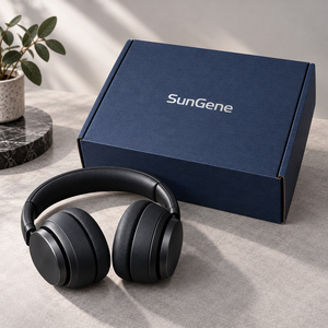 Estuche de Envío Corrugado Azul Medianoche SunGene para Auriculares Intrauditivos Portátiles - Product Image 2