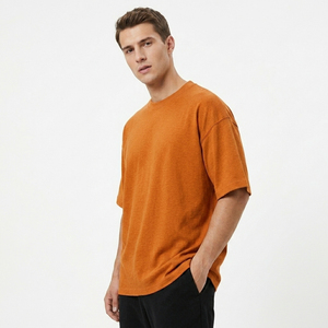 Camiseta Oversize de Algodón 220 GSM para Hombre, Corte Cuadrado, Color Sólido, Estilo Casual Urbano, Fabricante OEM - Product Image 3