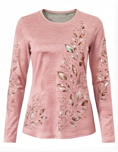 Nouveaux T-shirts décontractés pour femmes, personnalisables, de haute qualité, 190 g, été, confortables et doux, vente en gros à prix réduit - Product Image 4