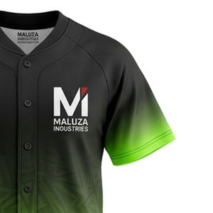 Camiseta de Béisbol Sublimada Personalizada, Sin Pedido Mínimo, Completamente Abotonada, Tejido de Malla Transpirable, Ropa Deportiva Profesional para Equipos - Product Image 2