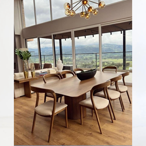 Juego de Comedor de Madera de Teca de Lujo, Muebles Modernos Minimalistas, Fabricante de Indonesia para Villas y Hoteles - Product Image 1