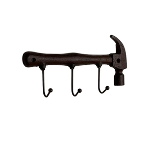 Porte-clés et manteaux mural décoratif vintage en bronze, motif soleil céleste antique en métal, organisateur mural - Product Image 3