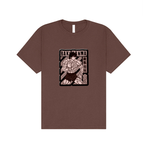 Camiseta de Manga Corta para Hombre <span class=keywords><strong>Baki</strong></span> <span class=keywords><strong>Hanma</strong></span> con Estampado Puff, Cuello Redondo, Corte Holgado Informal, Tejido de Algodón, Logotipo Frontal, Talla Grande, Jersey de 280g - Product Image 4