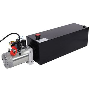 Centralina Idraulica 12V DC per Carichi Pesanti con Serbatoio in Acciaio da 15 Litri per Sollevamento Rimorchi Ribaltabili, Portelloni, Spaccalegna e Piattaforme Aeree - Product Image 3