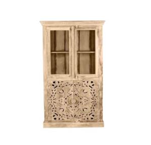 Nouveau meilleur Design moderne 100% en bois de mangue pur armoire à 2 portes, vitrine Standard - Product Image 1