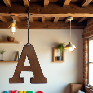 Letras del alfabeto inglés en mayúsculas, color marrón, de madera, recortadas para manualidades y arte, letras de madera para manualidades, bricolaje, letras de madera. - Product Image 4