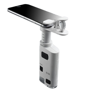 LEDとクリップ付き40X60X携帯電話拡大鏡顕微鏡マイクロレンズ - Product Image 3