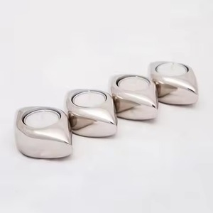 Trendy Metal Tealight Candle Holder Diwali Decor Modern Style Decorative Candle <b>Stand</b> Home Decoration - Product Image 2