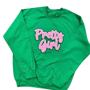   เสื้อสเวตเชิ้ตสีเขียวมุก Pretty 2.0 สำหรับผู้หญิง ตกแต่งลายกราฟิก คอกลม แขนยาว เนื้อผ้านุ่ม สวมใส่สบาย สไตล์ลำลอง แฟชั่นสตรีทแวร์ Appa - Product Image 1