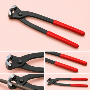 Heavy Duty Tower Pincer Chrome Vanadium Steel Nail Pulling Pliers Red Grip Carpenter Construction Demolition Hand Tool for Trade - Product Image 2