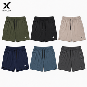 Pantalones Cortos Deportivos para Hombre X Sports City, con Cordón, de Secado Rápido, Tejido de Poliéster y Elastano, Color Sólido, Casuales, para Gimnasio y Running - Product Image 3