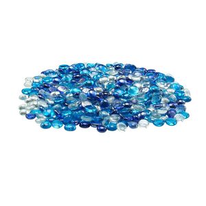 Perle di Vetro Riflettenti per Braciere da 10 libbre/4,5 kg, 3/4 di pollice/19,05 mm, Struttura Solida, Alta Lucentezza, Vetro per Fuoco Senza Fumo - Product Image 1