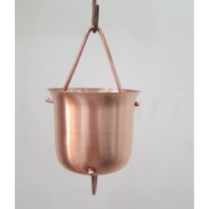 ชุดถังแขวนโซ่ทองแดงสำหรับตกแต่งสวนกลางแจ้ง สไตล์เรียบง่าย - Product Image 1