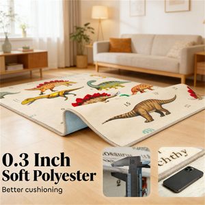 Tapis de jeu grand format kaki pour ramper et jouer activement - Product Image 2