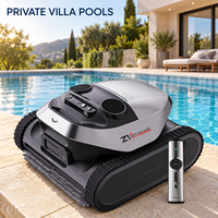 Nettoyeur de piscine robotisé sans fil Z1 Pro pour piscines de villas privées avec navigation intelligente, nettoyage du fond, des parois et de la ligne d'eau