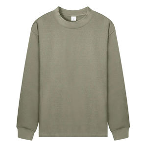 Camiseta Personalizada de Manga Larga para Hombre, con Estampado Digital, Hombros Caídos, Cuello Redondo, para Hombre y Mujer, Estilo Universitario - Product Image 3