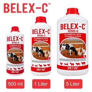 BELEX-C, Suplemento Líquido sin Granos con Complejo B y Vitamina C para Reforzar el Sistema Inmunológico en Ganado Vacuno, Búfalos, Terneros y Aves de Corral |   Paquete de 1 Litro - Product Image 6