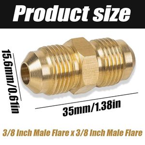 ข้อต่อทองเหลือง AOL สำหรับแก๊ส แบบ SAE 45 องศา หัวต่อแบบ Half-Union ขนาด 3/8" Flare X 3/8" Flare พร้อมหัวต่อแบบ Hex Nipple สำหรับระบบ HVAC รุ่น AOL-157 - Product Image 4