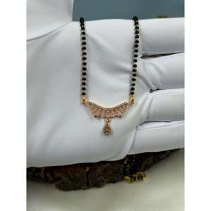 Indian Ethnic Artificial Jewellery Hima Rose Gold Mangalsutra Cultural Collectible - Product Image 3
