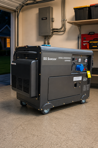 เครื่องกำเนิดไฟฟ้าดีเซลแบบเงียบ SS Samson 5KW สตาร์ทด้วยระบบไฟฟ้า ระบายความร้อนด้วยอากาศ 230V 50Hz สำหรับใช้งานในอุตสาหกรรม - Product Image 6