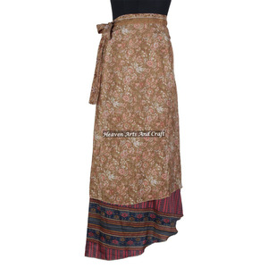 2026 Latest Indian Silk Sari Fabric Wrap Skirt 38\" Sarong Pareo <b>Beach</b> Wear For Women Women's Dress With <b>Magic</b> Wrap Plus Size - Product Image 4