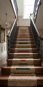 Neutral Geometric Kilim Runner <b>Rug</b> Handmade Wool Jute Modern <b>Boho</b> Farmhouse Hallway Entryway Corridor Carpet Runner - Product Image 3