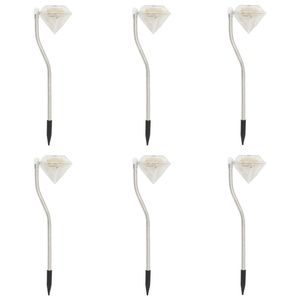 Set 6 pezzi di luci solari LED giardino 3.5 "x 3.1" x 11.6 "per l'arredamento esterno - Product Image 3