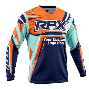 Maillot de motocross respirant en polyester, anti-humidité, à manches longues, pour la course moto - Product Image 2