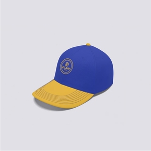 Gorra de Béisbol Premium Azul y Amarilla – Gorra Ajustable con Cierre a Presión y Logotipo Circular Bordado |   Gorra Deportiva y Urbana Personalizada - Product Image 4