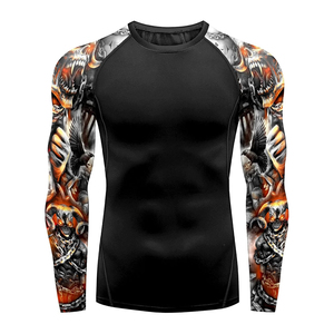 High Performance Mens Rash Guard Full Sleeve Breathable Compression <b>Athletic</b> Shirt Manufacturer Supply - Product Image 4