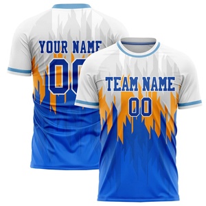 เสื้อฟุตบอลทีมสั่งทำพิเศษ ผ้าโพลีเอสเตอร์ระบายอากาศ แขนสั้น พิมพ์ลายแบบซับลิเมชั่น ชุดยูนิฟอร์ม - Product Image 1